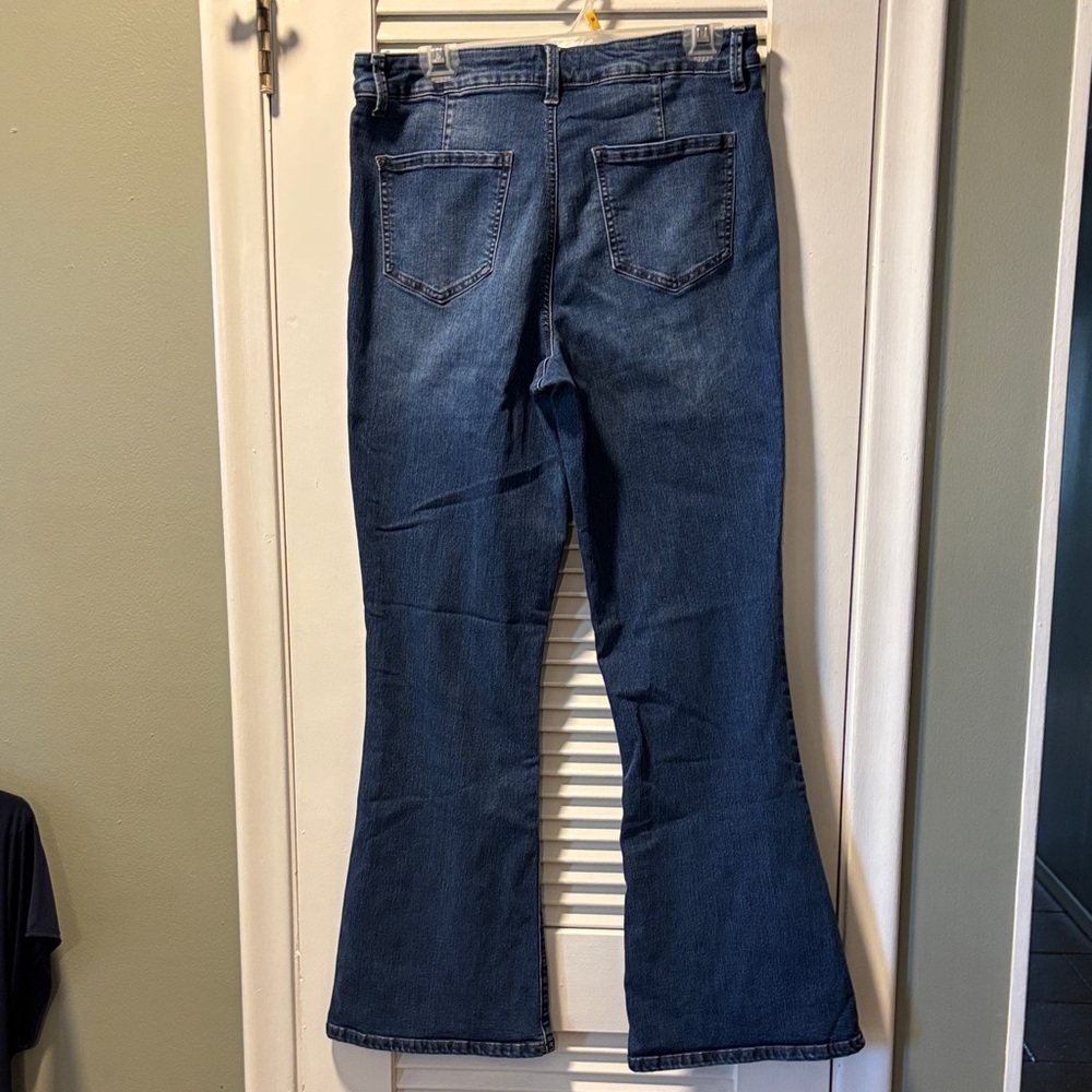 Maurices Everflex High Rise Dark Blue Flare Jeans